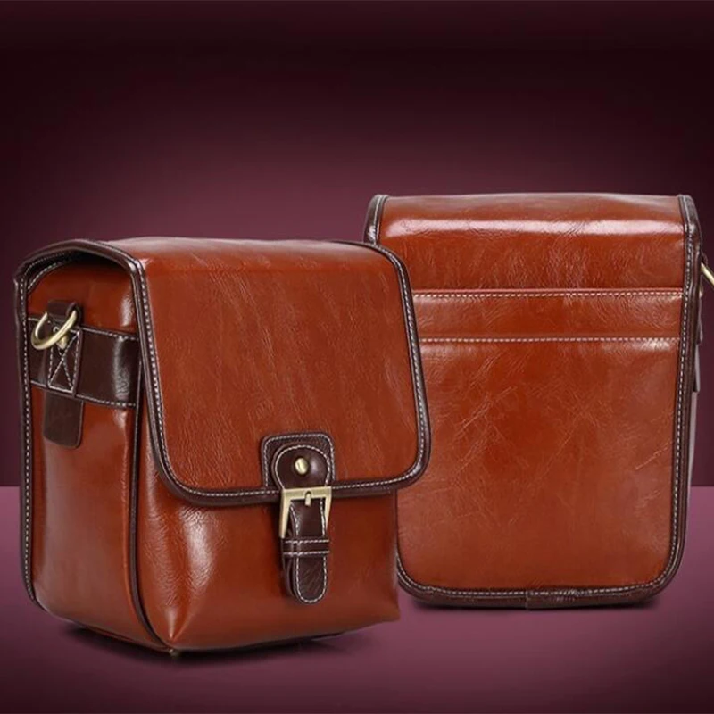 black mini camera bag