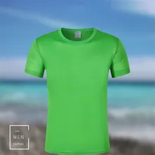 Новая спортивная быстросохнущая одежда мужская и женская Сетчатая футболка с короткими рукавами и круглым вырезом