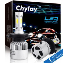 2Pcs H4 LED H7 H11 H1 H3 9005 9006 Auto Car Headlight 72W 8000LM High Low