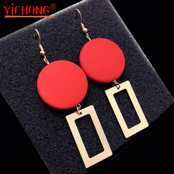 

Oorbellen Crystal Drop Earrings for Women Fashion Brand Big Earrings Hot jewelry resin earrings Pendientes Mujer Moda Y263