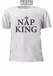 Nap King Crown Сердце Пара футболка жилет Топ для мужчин женщин унисекс 2594 новый унисекс Забавные топы Бесплатная доставка