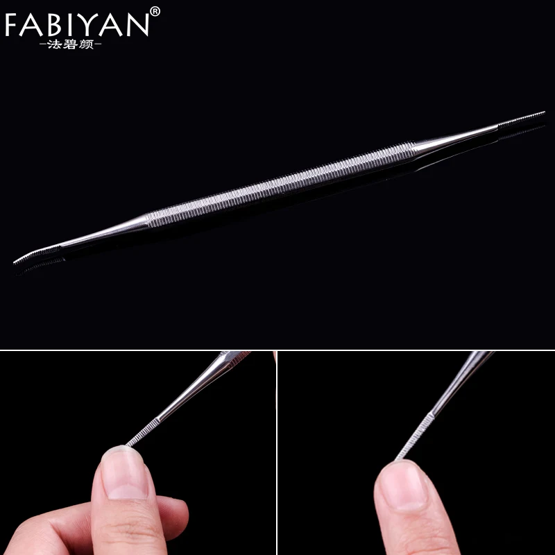 

Groove Pick Multifunction Stainless Steel Double End Clean 2 Ways Nail Art File Remover Manicure Pedicure Tools Pusher Dead Skin