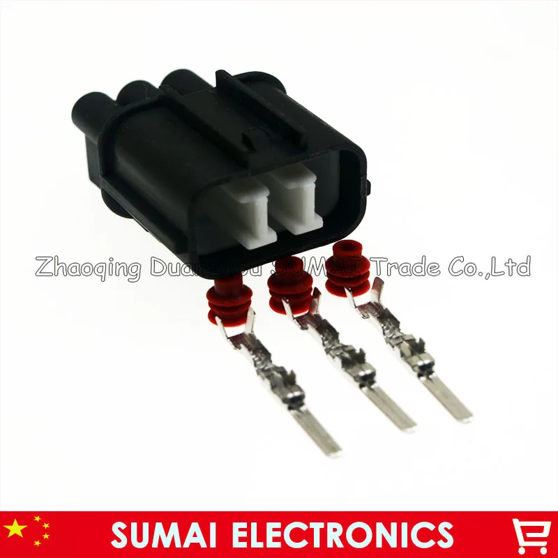 

3 Pin/way Male auto turn lights plug,Headlight height adjustment motor plug,auto waterproof plug for Honda car