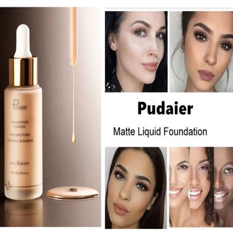 

Professional Base Makeup New 40g Foundation Soft Matte Long Wear Oil Control Concealer Liquid Foundation Cream Fashionable