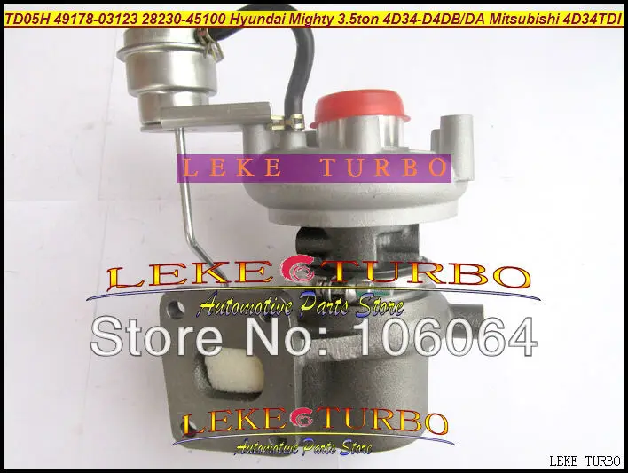 Турбокомпрессор CHRA TD05H 49178 03123 28230 45100 для Hyundai грузовика Mighty II тонны D4DA Mitsubishi 4D34