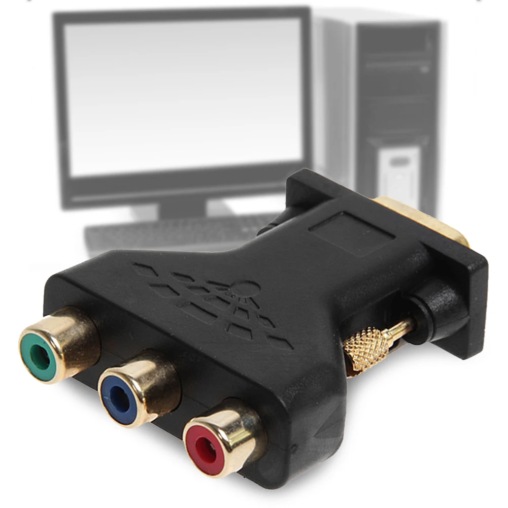 Позолоченный прочный Соединительный аудиокабель VGA до 3 Plug And Play легко