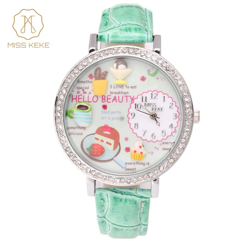 

Miss Keke Black Pink Women Watches Diamond Relief Clay Fashion Dress Creative Quartz Watch Minimalist Gilrs Wristwatches 20