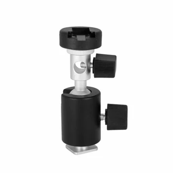 

360 degree Type Bracket Swivel Flash Shoe Umbrella Holder Light Stand Tripod Mount