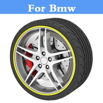 

8M/Roll Auto Wheel Hub Tire Sticker Car Decor Styling Protection For Bmw 320i 325i 328i 330i 335i
