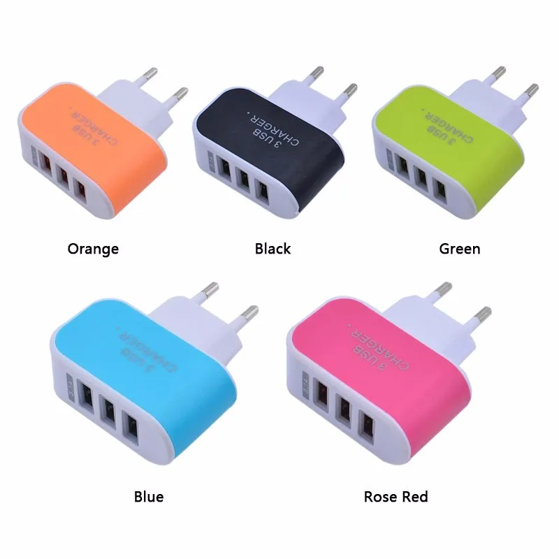 5 فولت 3.1a 3 منافذ usb شاحن الهاتف ac/العالمي التوصيل الاتحاد الأوروبي الجدار شاحن سريع شحن المحمول لالروبوت الهواتف الذكية فون ipa