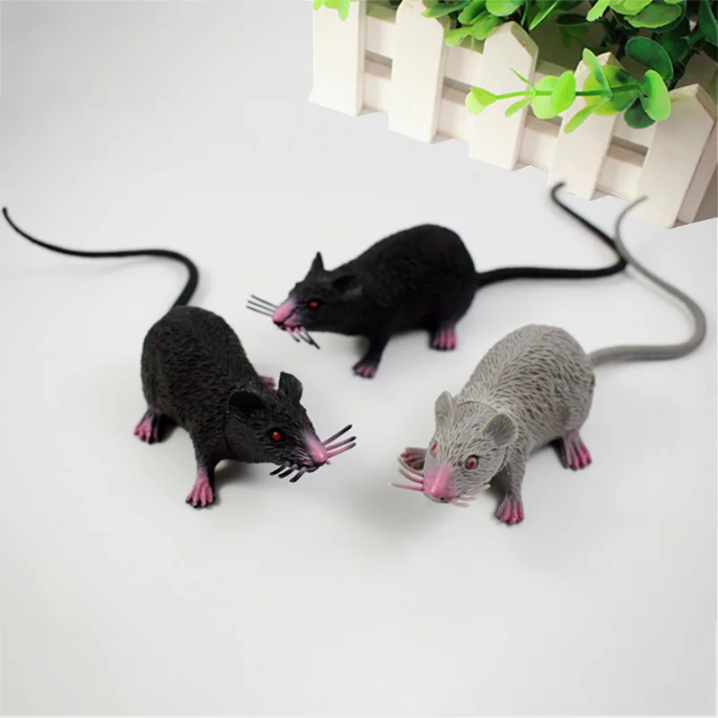 

1Pc Plastic Rats Mouse Model Trick Toys Halloween Decor Tricks Pranks Props Toy