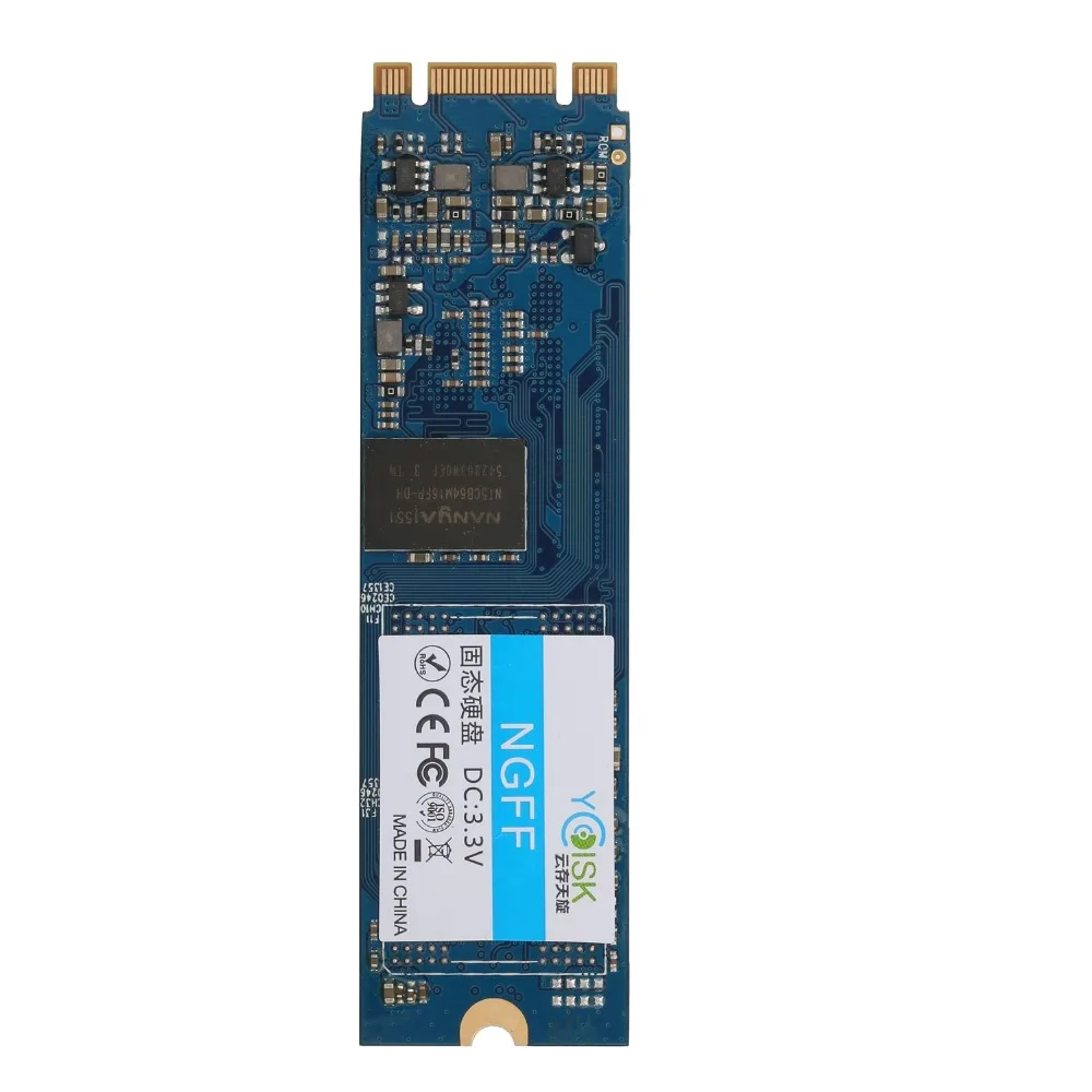 

Goldendisk YCdisk Serial M.2 SATA SSD MINI PCI-E NGFF 256GB 2242 2260 2280 Interface mSATA Fast Speed for ultrabook super pc