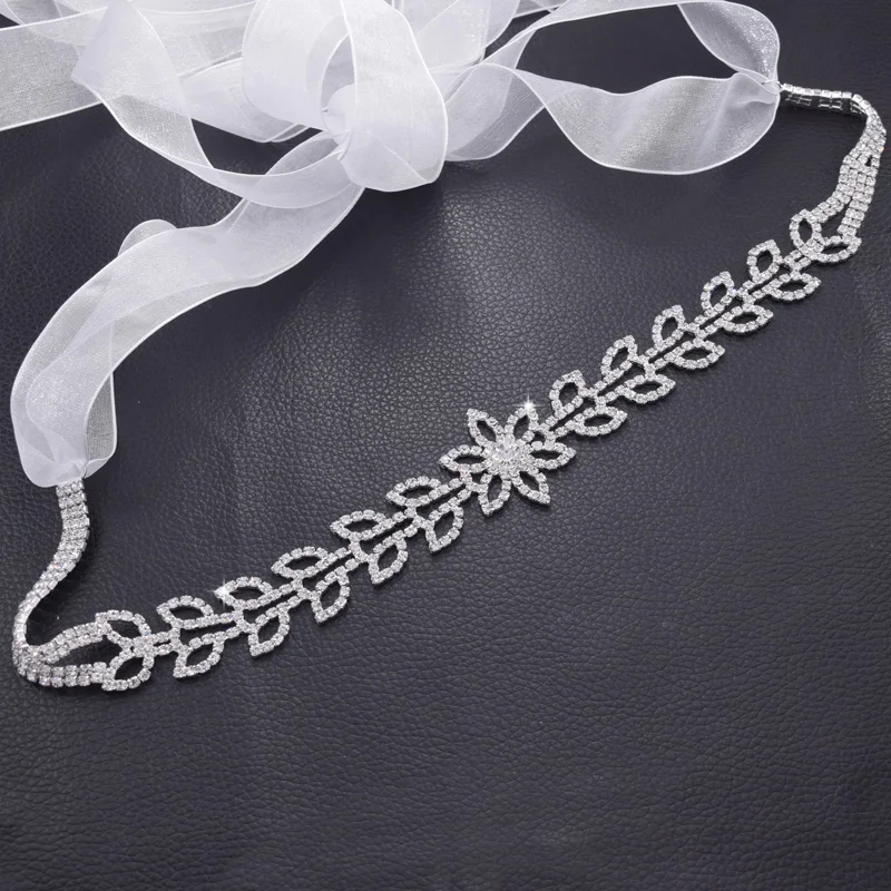 rhinestone crystal strass flower wedding dress belt sash (2)