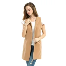 2016 New font b Women b font Spring Wool Blend Vest Waistcoat Ladies font b Winter