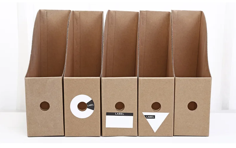 8 видов стилей коробка для хранения крафт-бумаги, держатель для журнальных файлов, органайзер для ручек, карандашей, подставка для книг, канцелярские принадлежности для офиса и стола