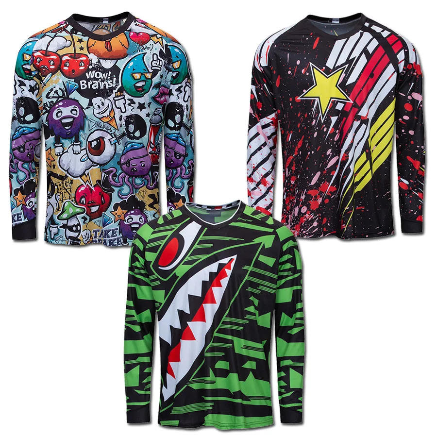 

2019 Men Downhill Jersey Pro Team MTB Clothing Mountain Bike Shirts DH MX BMX T-shirts Motocross Clothes Moto Maillot Wear