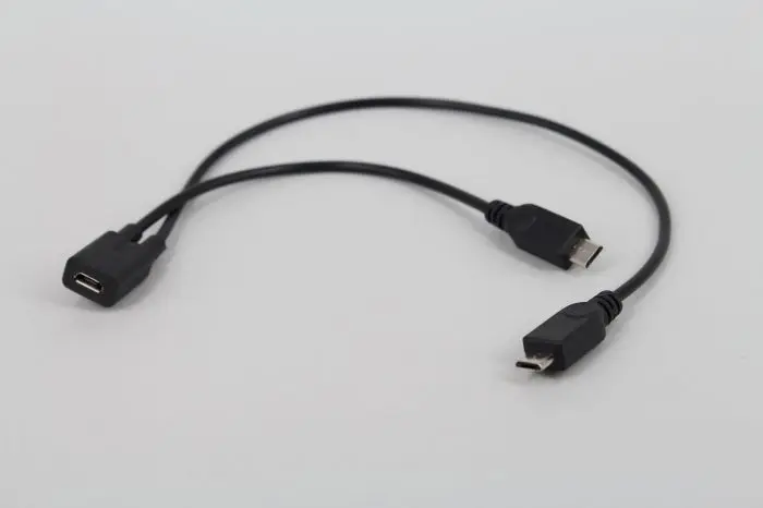 Разветвитель Micro USB 2 0 Y 1 Woman Male Удлинительный кабель для передачи данных и зарядки