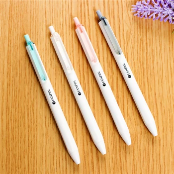 

48 pcs/Lot Crystal click gel pen 0.5mm ball point black color pens Stationery Office school supplies Material escolar FB496