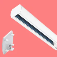 Высокое качество квадратный тип 3 схемы 4 провода фонарь с креплением на рельс системы белый и черный корпус 1 м 1,5 м 2 м каждая деталь