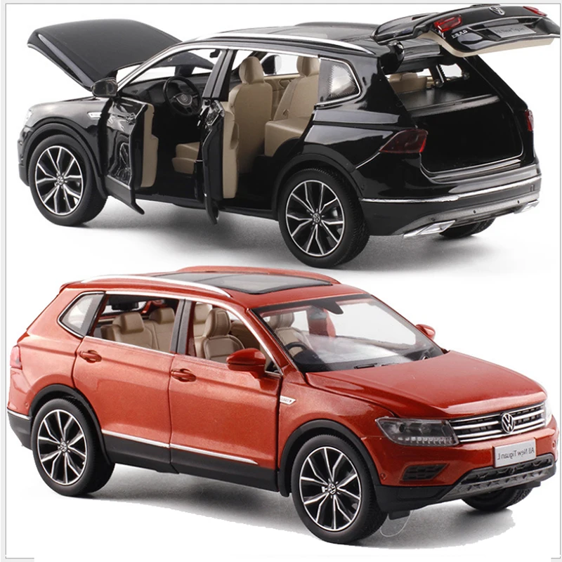 1/32 Фольксваген Tiguan L внедорожник сплава звук и свет отступить модель автомобиля 6