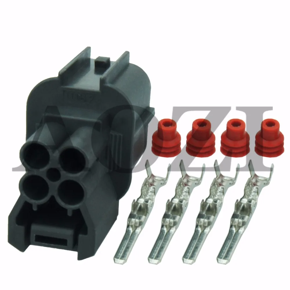 

4 Pins 2mm Series Electrical Crimp Connectors 6181-0073 With Terminal Ten Sets