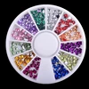 1 Box Love 12 Colors 3MM Rhinestones Nail Art Wheel DIY Nail Stickers Tips Decoration 3D Manicure tools ► Photo 1/3