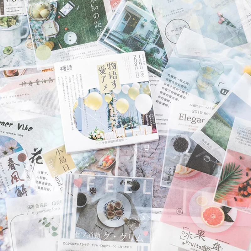 

Cute Fruit Stationery Stickers Bullet Journal Paper Stickers Kawaii Landscape Stickers For Kids Decorations Scrapbooking Albums
