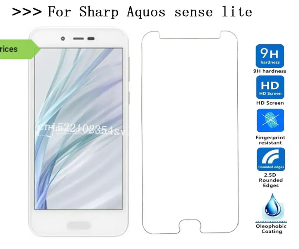 

Anti-Scratch Screen Protective Tempered Glass for Sharp Aquos sense lite Screen Protector Cover Phone Film