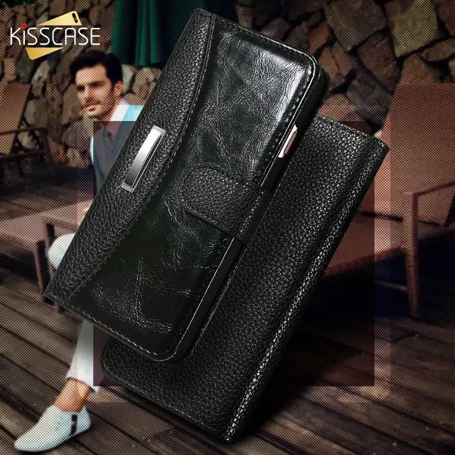 Cheap KISSCASE Wallet Cases For iPhone 6S 6 7 8 Plus Cover Original Flip Leather Card Slot Phone Shell For iPhone 5S 5 SE Stand Case