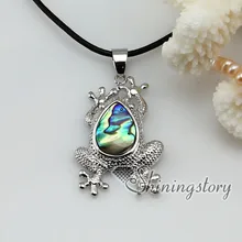 Лягушка морской Абалон seashell мать жемчужный морской раковины кулон ожерелья 2013 Дешевые ювелирные изделия ручной работы