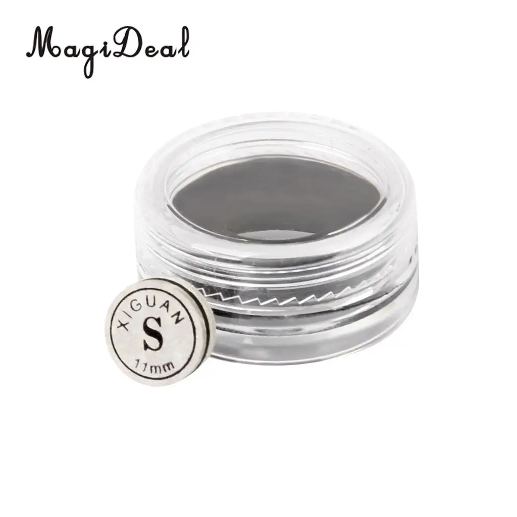 MagiDeal 1pc 11mm Snooker Cue Tip Artificial Leather Humidity Resistant Box Glue on Rate S Indoor Game Snooker Billiard Access