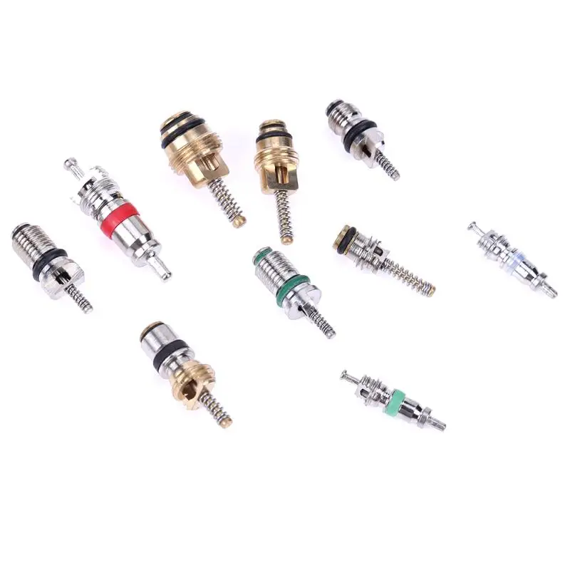 Ceny VODOOL 100 sztuk R134A samochodów motoryzacja klimatyzacja A C rdzeń zawory asortyment Auto samochód klimatyzacja asortyment Remover Kit
