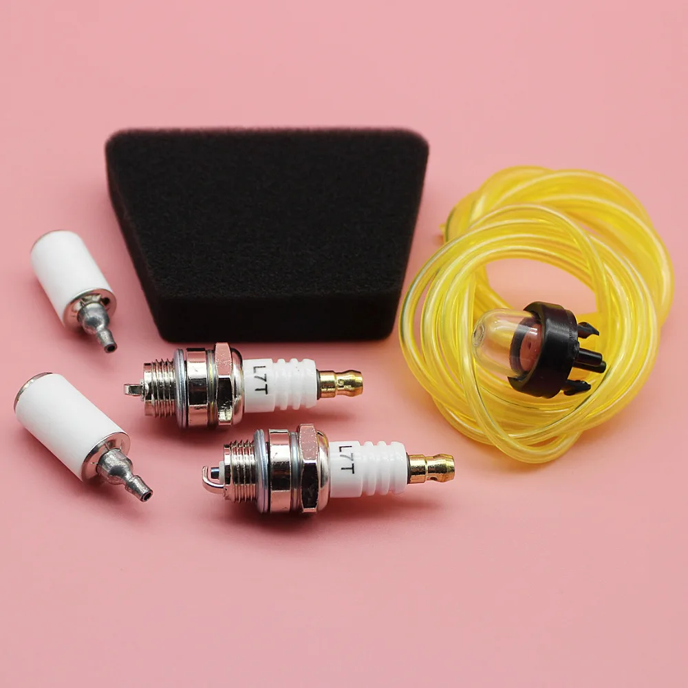 

Air Filter Fuel Filter Line Hose Primer Bulb Spark Plug Kit For Poulan 1950 2050 2075 2150 2250 2450 2550 Trimmer Parts
