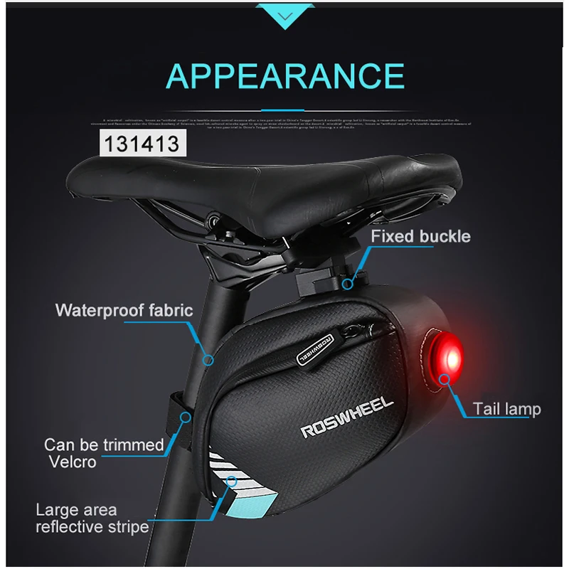 rear bike light for saddle bag