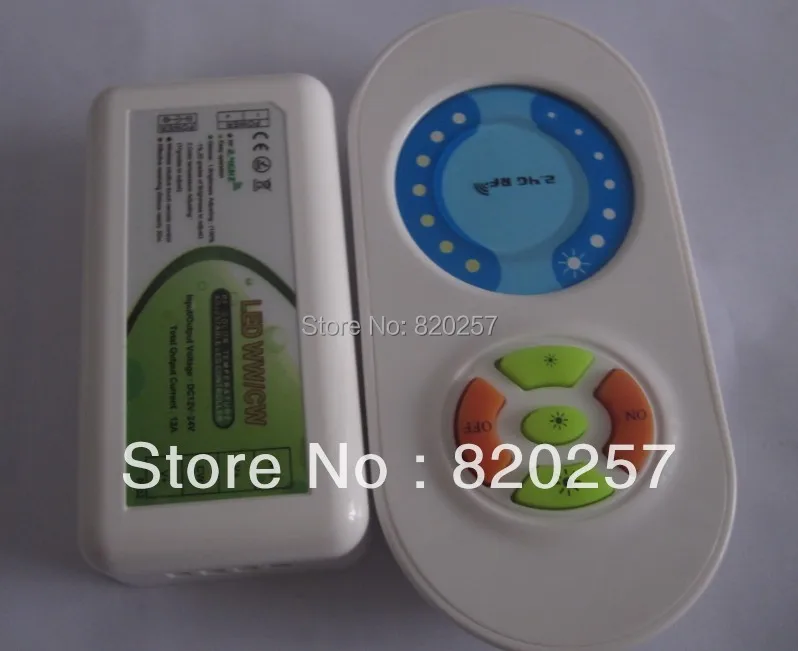 

DHL EMS Free shipping 5pcs lot 2.4G Color Temperature & Brightness adjustable RF wireless controller 12V/24V WiFi Compatible