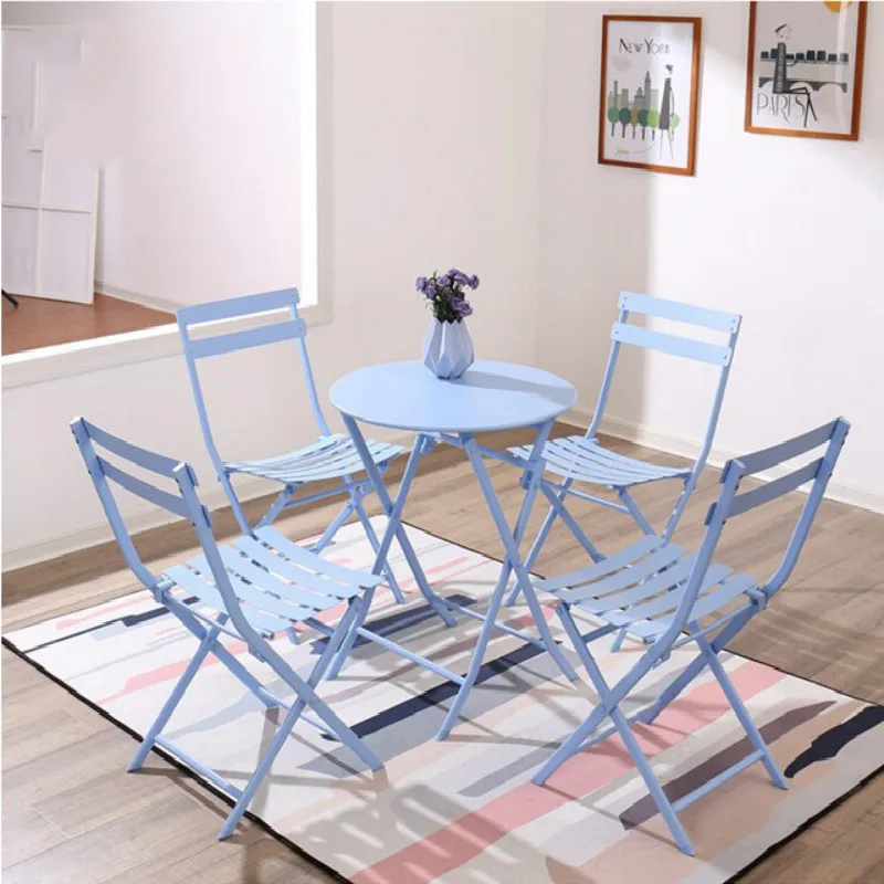 15%Modern wrought iron table and chair combination folding outdoor leisure garden table balcony chair coffee table three-piec 15%Modern wrought iron table and chair combination folding outdoor leisure garden table balcony chair coffee table three-piec