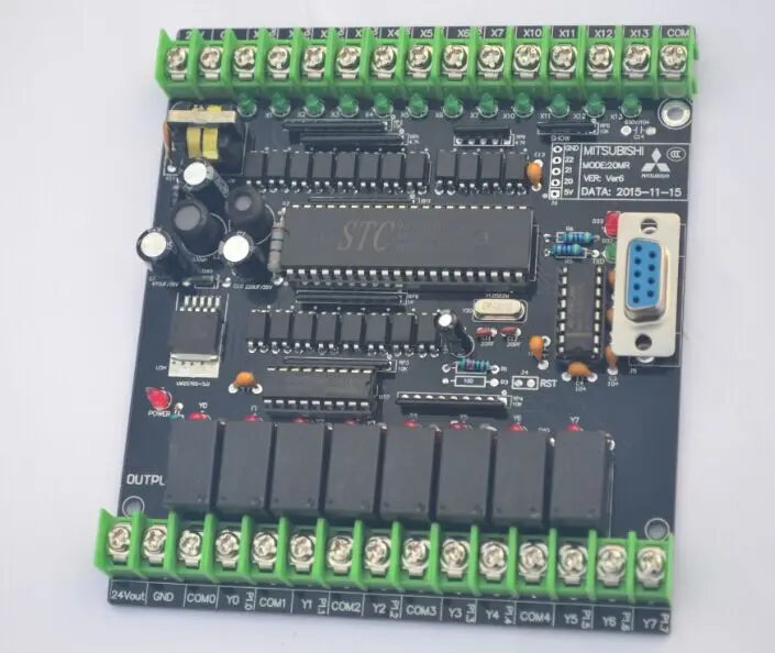 20MR плата для управления микроконтроллером 51 PLC промышленная плата управления