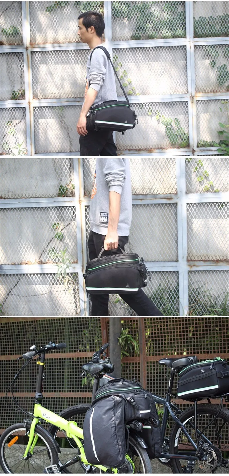 Flash Deal Roswheel 13-20L Bicycle Rear Rack Bag Foldable MTB Bike Double Pannier Bag High Capacity Basket Rack Trunk Bag Shoulder Handbag 2 Flash Deal Roswheel 13-20L Bicycle Rear Rack Bag Foldable MTB Bike Double Pannier Bag High Capacity Basket Rack Trunk Bag Shoulder Handbag 2