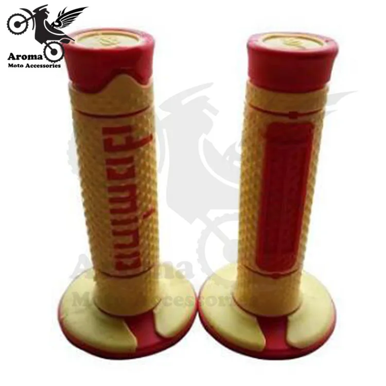 colorful universal 22MM motorbike handle bar grip parts racing moto handle grips rubber for honda suzuki yamaha KTM domino motocross accessories dirtbike hand grips pitbike part dirt pit bike grip motorcycle handlebar