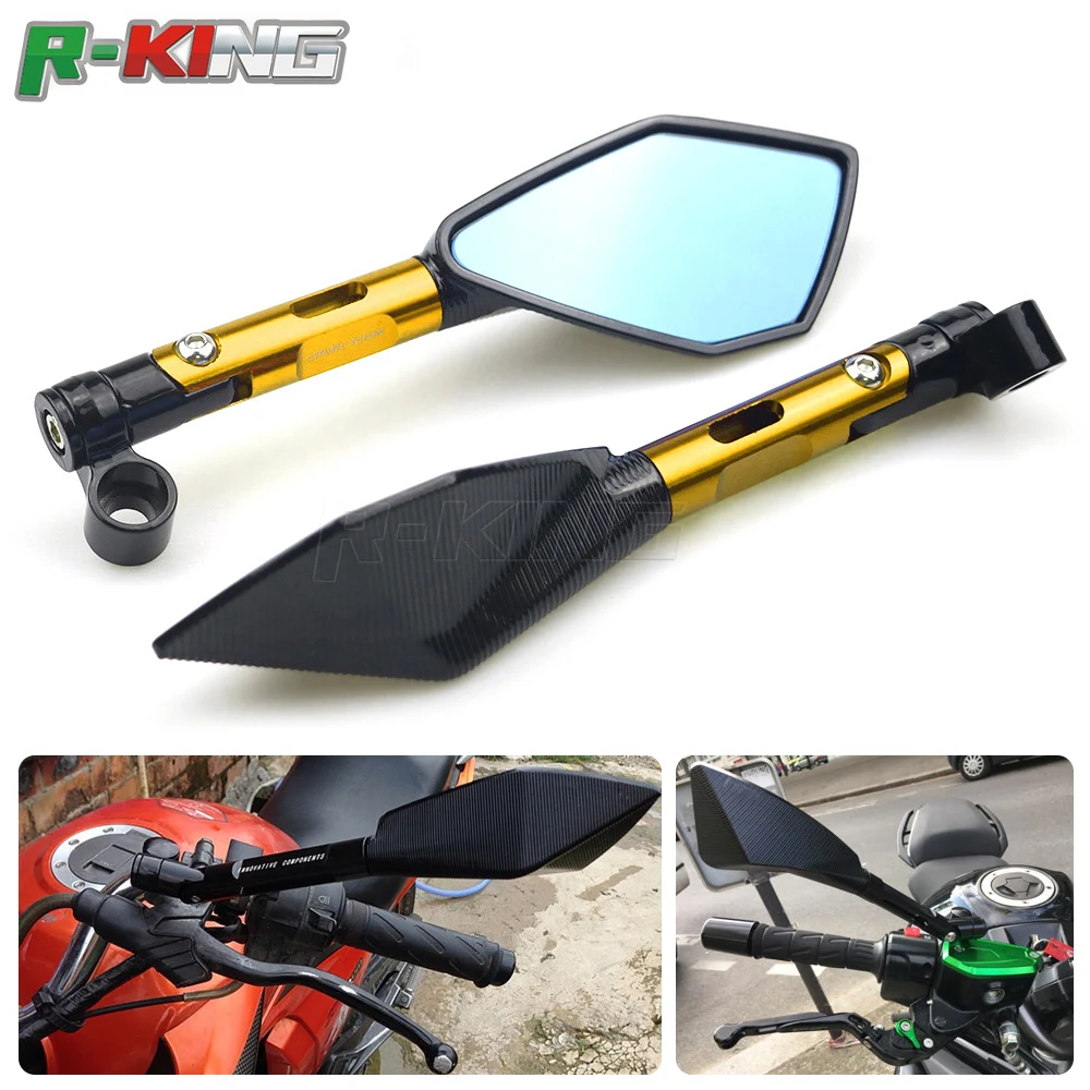 Мотоциклетное зеркало заднего вида с ЧПУ для yamaha mt09 mt10 mt07 Tmax 500 530 RC DUKE 125 200|Боковые