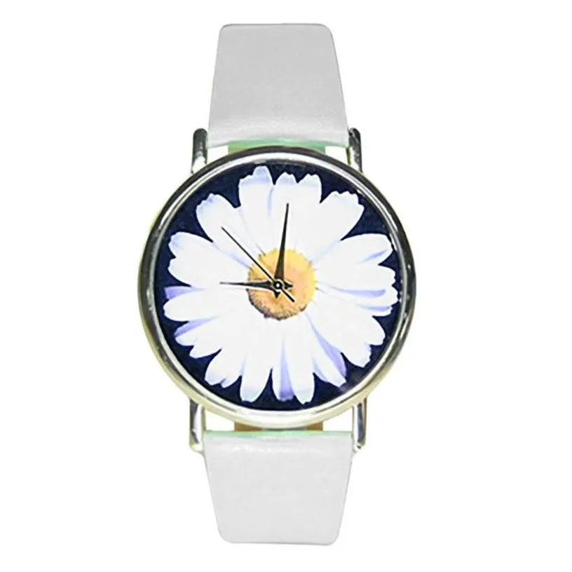 Ladies Flower Cloth WristWatch Fashion font b Women b font Dress font b Watch b font