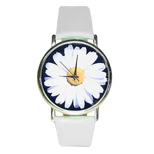 Ladies Flower Cloth WristWatch Fashion font b Women b font Dress font b Watch b font