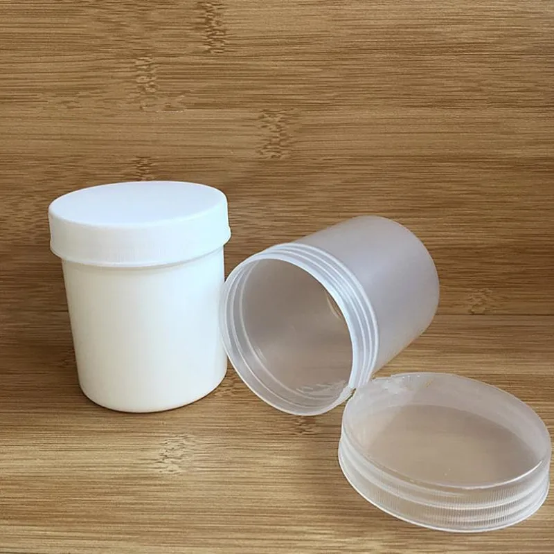 Download 100ml White clear Plastic Cream Jar With Lids, Empty Plastic Cosmetic Jar Cream Bottle Pot for ...