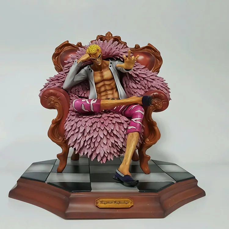 1 шт. японского аниме одна деталь GK donquixote doflamingo сидя положение статуя Ver. 1/7 Масштаб ПВХ фигурка модель игрушки куклы