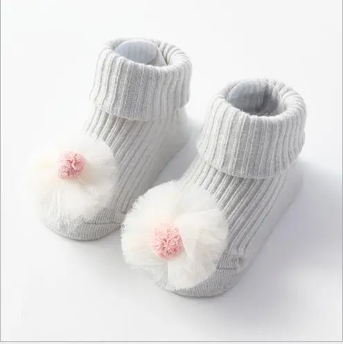 Весна и новые летние декорированные объемными фруктами, мультяшный стиль, не скользят по одежда для малышей носки-тапочки 0-1-3 лет, детские носки - Цвет: as pic