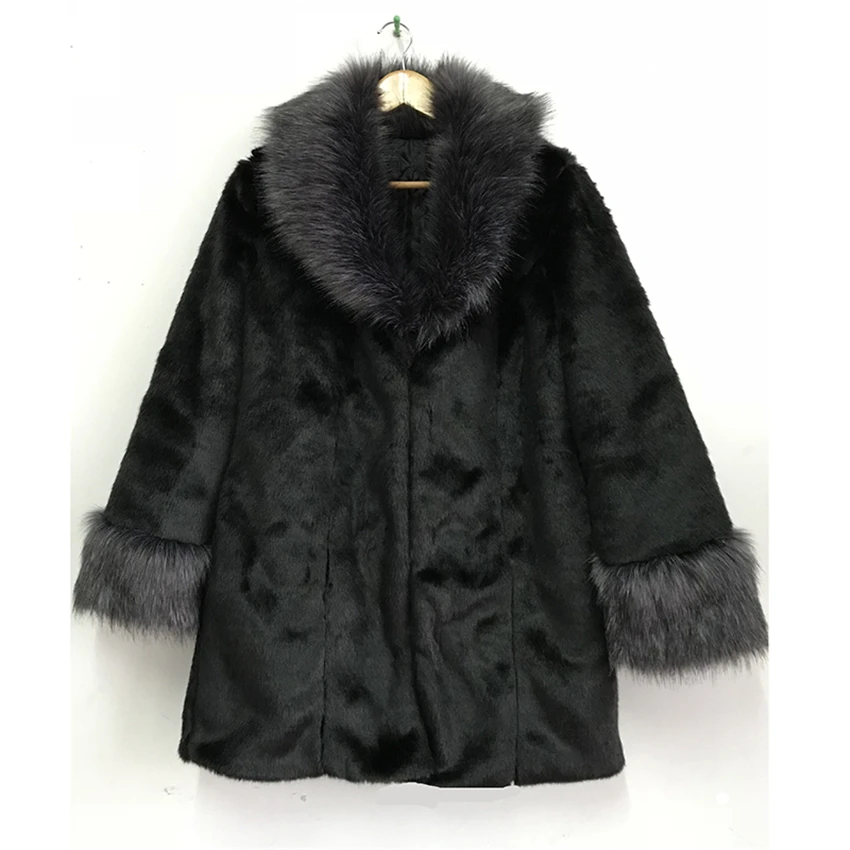Wmwmnu зимнее женское пальто с искусственным мехом, меховое теплое пальто, женская одежда из лисьего меха, роскошное пальто размера плюс 5XL
