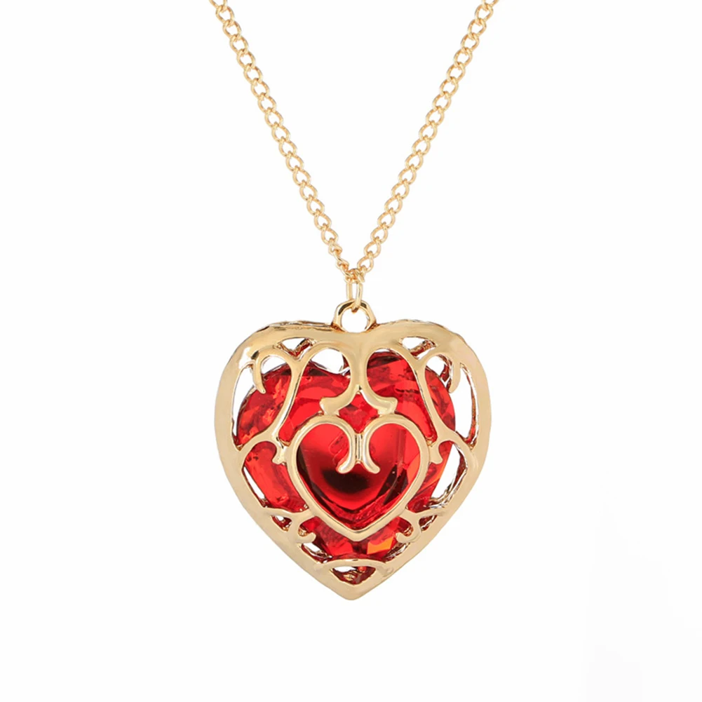 

Bsarai The Legend of Zelda Link Heart Cosplay Costume Pendants Zinc Alloy Lovers Couples Necklace