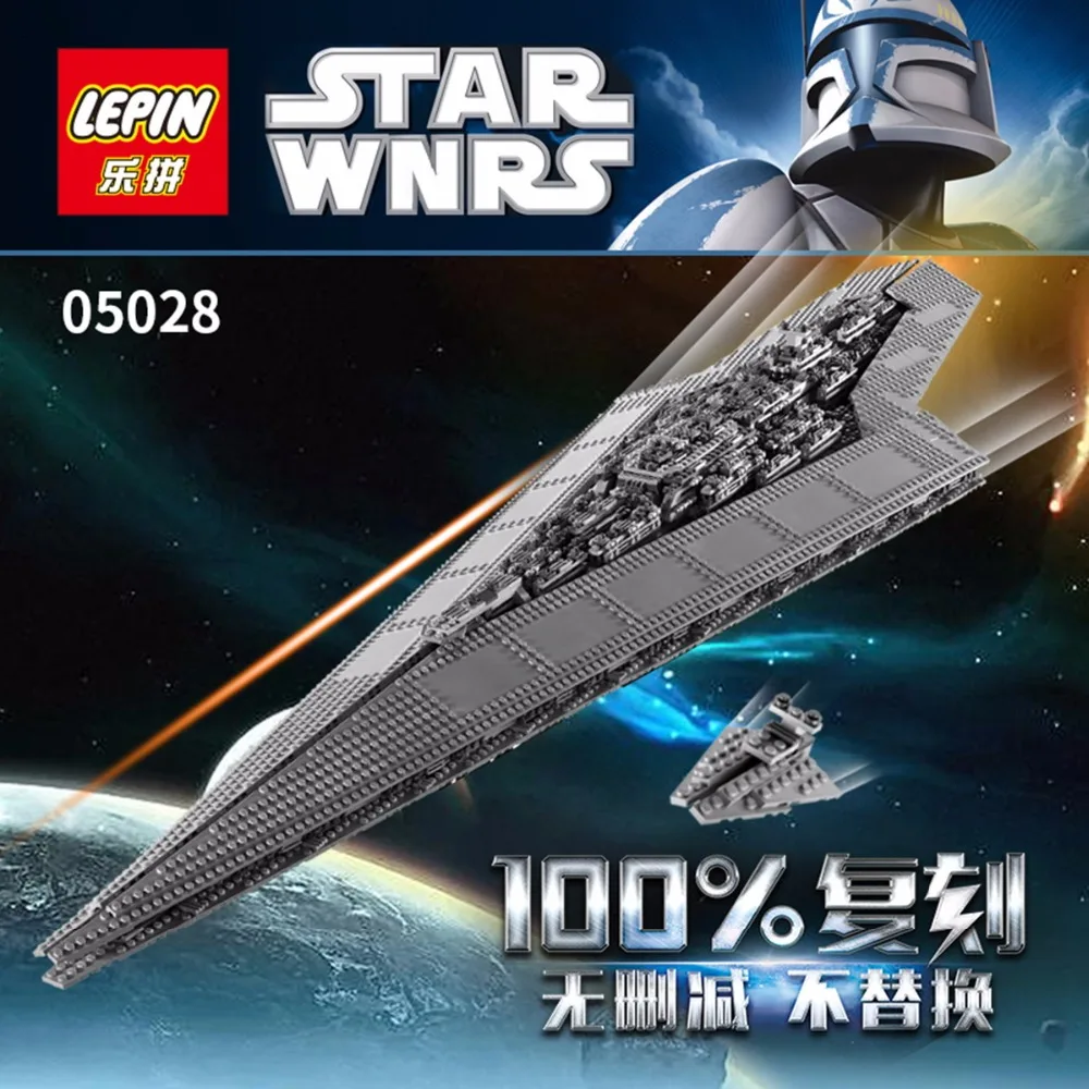 

In Stock 05028 legoinglys 3208Pcs Star Plan Serie The Super Star Destroyer Model Blocks Bricks 10221 Educational Toy For Kids