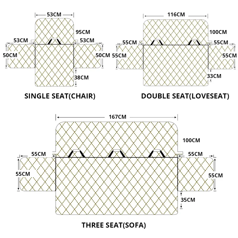 Водонепроницаемый стеганый диванных чехлов для собак домашних животных для малышей противоскользящие диван кресло-кровать чехлов кресло, мебель протектор 1/2/3 сиденье