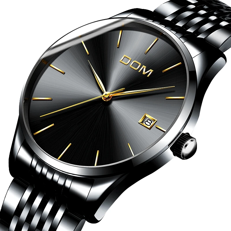 

Top Luxury Brand Men's Stainless Steel strap sport watch New Men Fashion Sport Quartz Mechanical Wristwatches relogio masculino